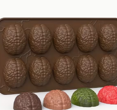 Brain chocolate mold