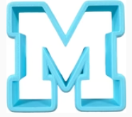 M , 3.5 inch Cookie cutter