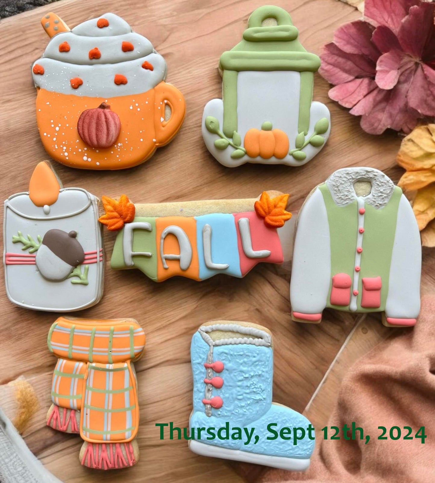 Thursday 9/12/2024: Sugar Cookie Decorating class - Fall theme