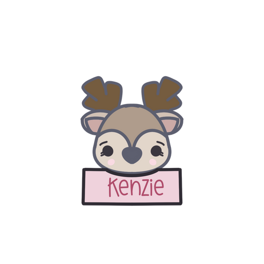 Reindeer Plaque Cookie Cutter