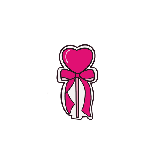 Heart with bow Cutter, 4in