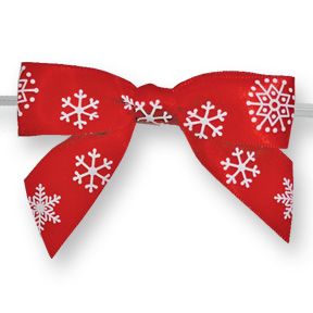Christmas Bow on Twistie, 10ct