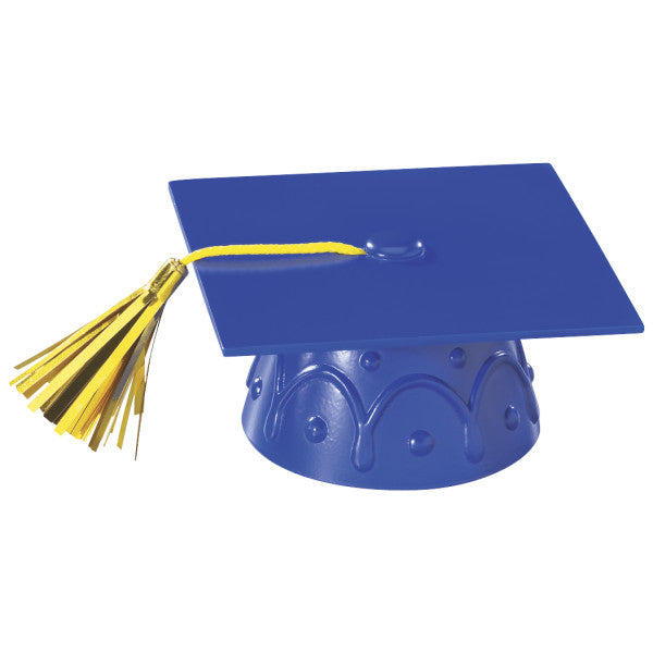 Blue Grad Cap with Tassels