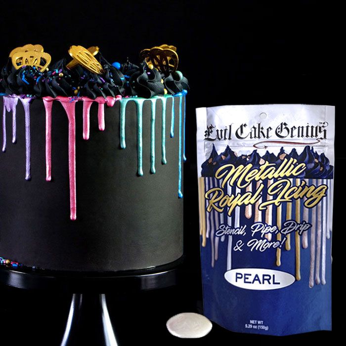 Evil Cake Genius Metallic Royal Icing Mix