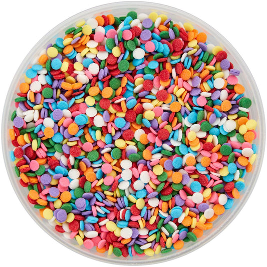 Colorful Rainbow Confetti Sprinkles Mix, 10.05 oz. Tub