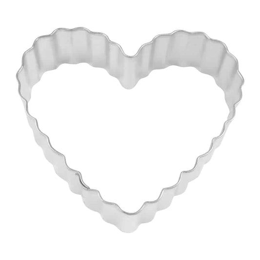 FLUTED HEART COOKIE CUTTER (3.5″)