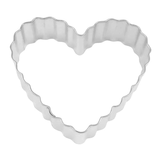 FLUTED HEART COOKIE CUTTER (3.5″)