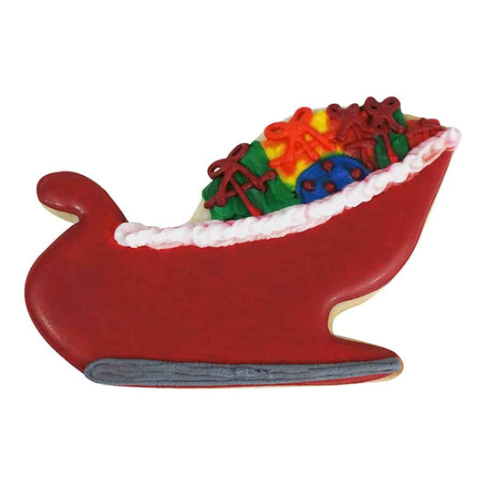 SANTA SLEIGH COOKIE CUTTER (4″)