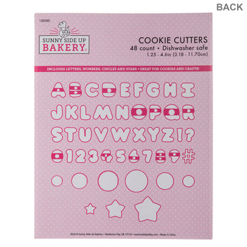 Letters, Numbers & Shapes Cookie Cutters