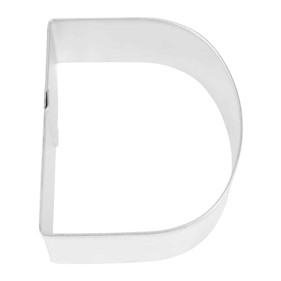 LETTER D COOKIE CUTTER (2.75″)