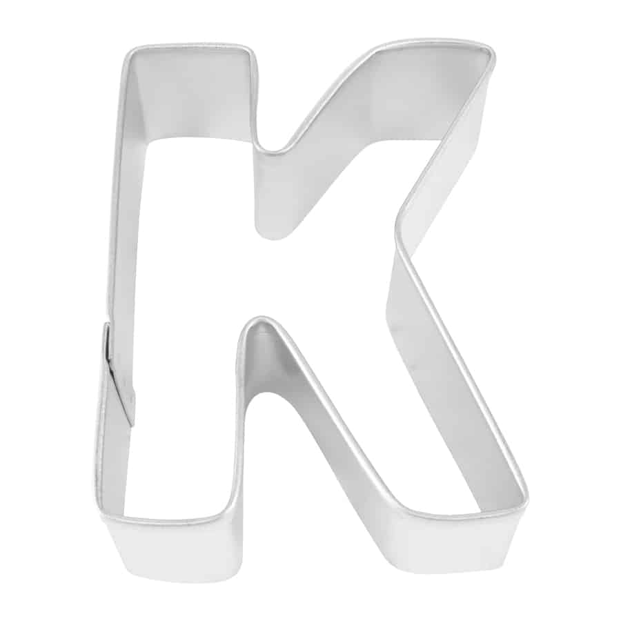 LETTER K COOKIE CUTTER (2.75″)