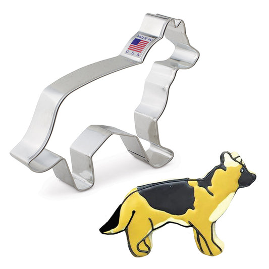 German Shepherd Cookie Cutter 4 3/4"