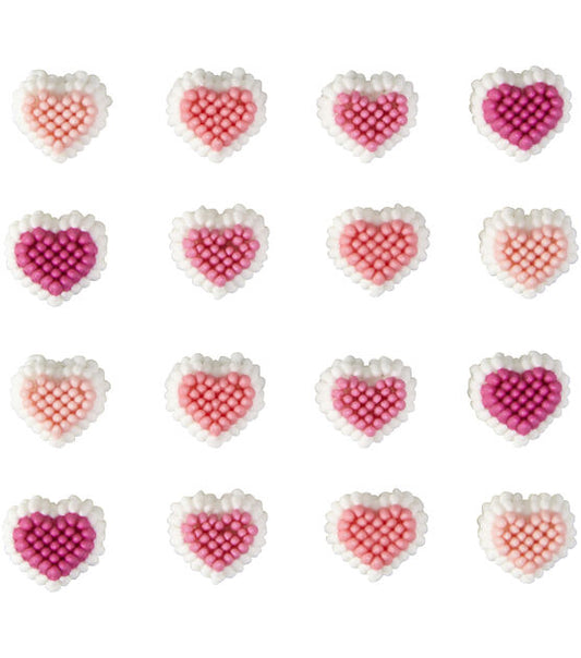 heart icing decoration