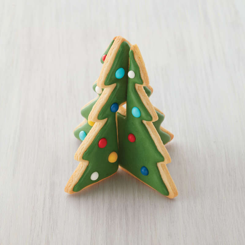 Metal 3-D Christmas Tree Cookie Cutter Set, 2-Piece