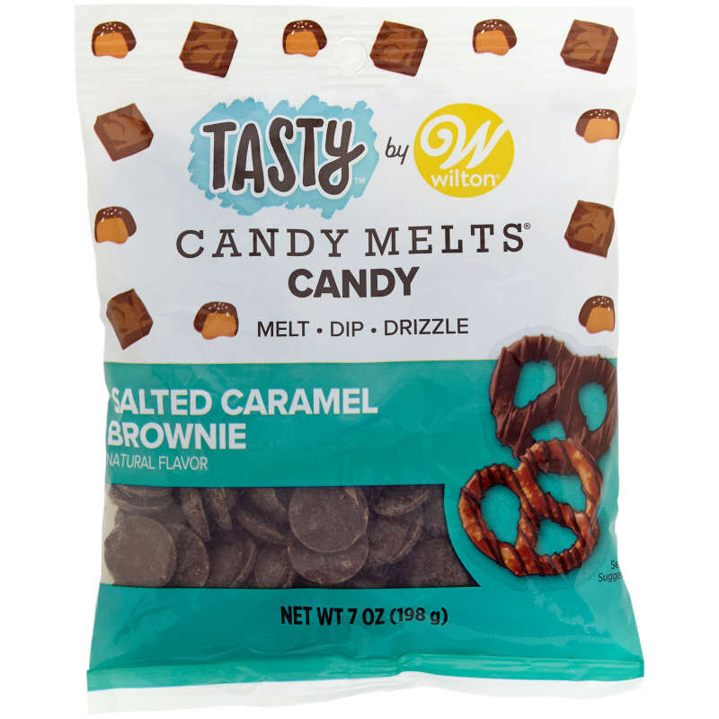 Tasty by Salted Caramel Brownie Candy Melts Candy, 7 oz.