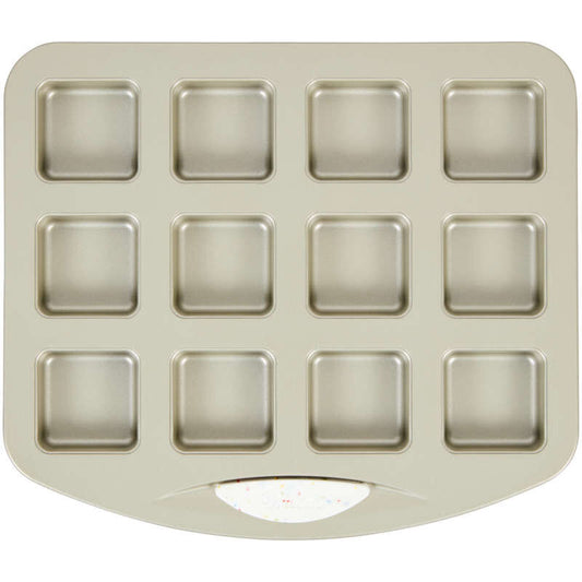 Daily Delights Non-Stick Mini Square Pan, 12-Cavity