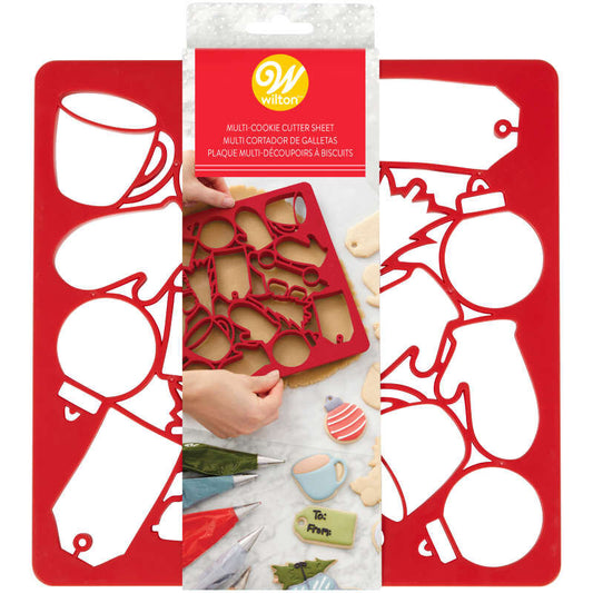 Christmas Multi-Cookie Cutter Sheet - Sorry, we do NOT offer shipping on ALL products. Local Pick up only please.