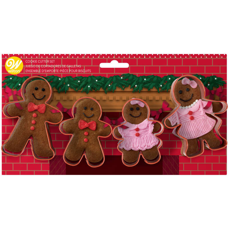 Gingerbread Family Cookie Cutter Set, 4-Piece