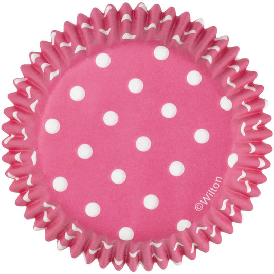 Pink Dots Standard Cupcake Liners, 75-Count