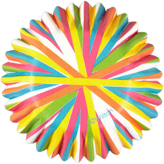 Color Wheel Mini Cupcake Liners, 100-Count