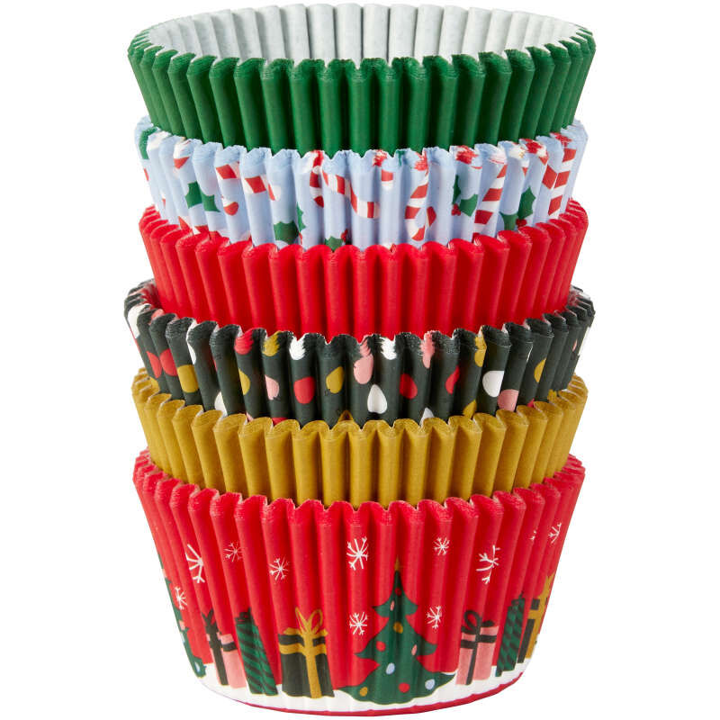 Christmas Holiday Cupcake Liners, 150-Count