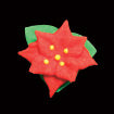 Mini Red Poinsettia, 4ct