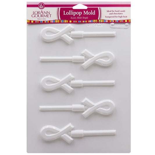 Crossed Ribbons Lollipop Sheet Mold
