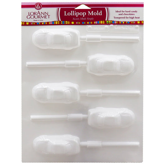 Race Cars Lollipop Sheet Mold