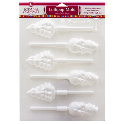 Snowmen and Christmas Trees Lollipop Sheet Mold