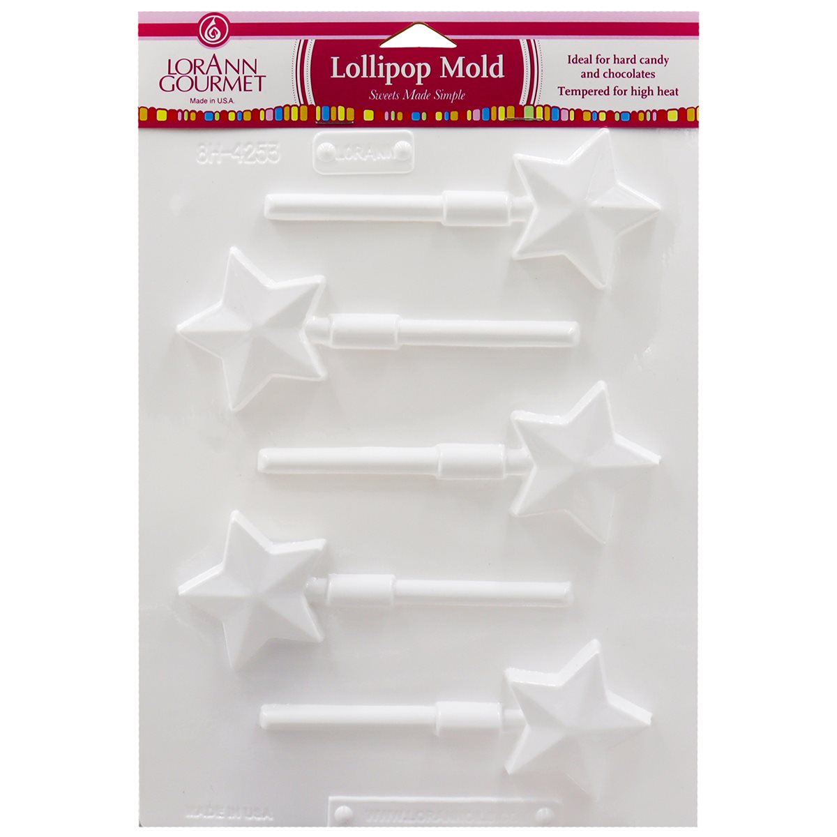 Stars Lollipop Sheet Mold
