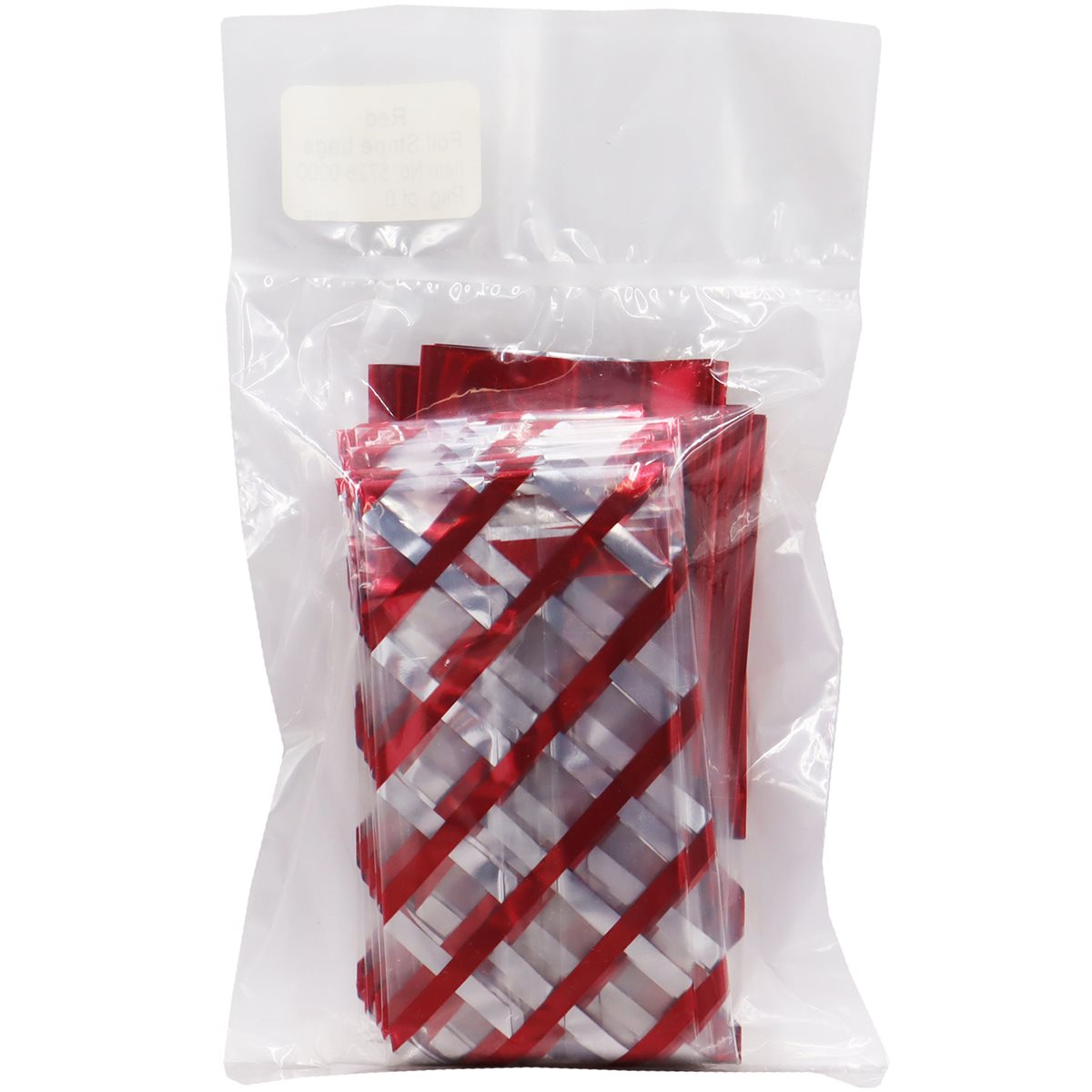 Candy Bags, Red Foil Stripe (8 pack)
