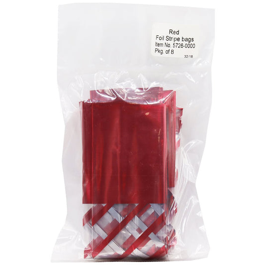 Candy Bags, Red Foil Stripe (8 pack)