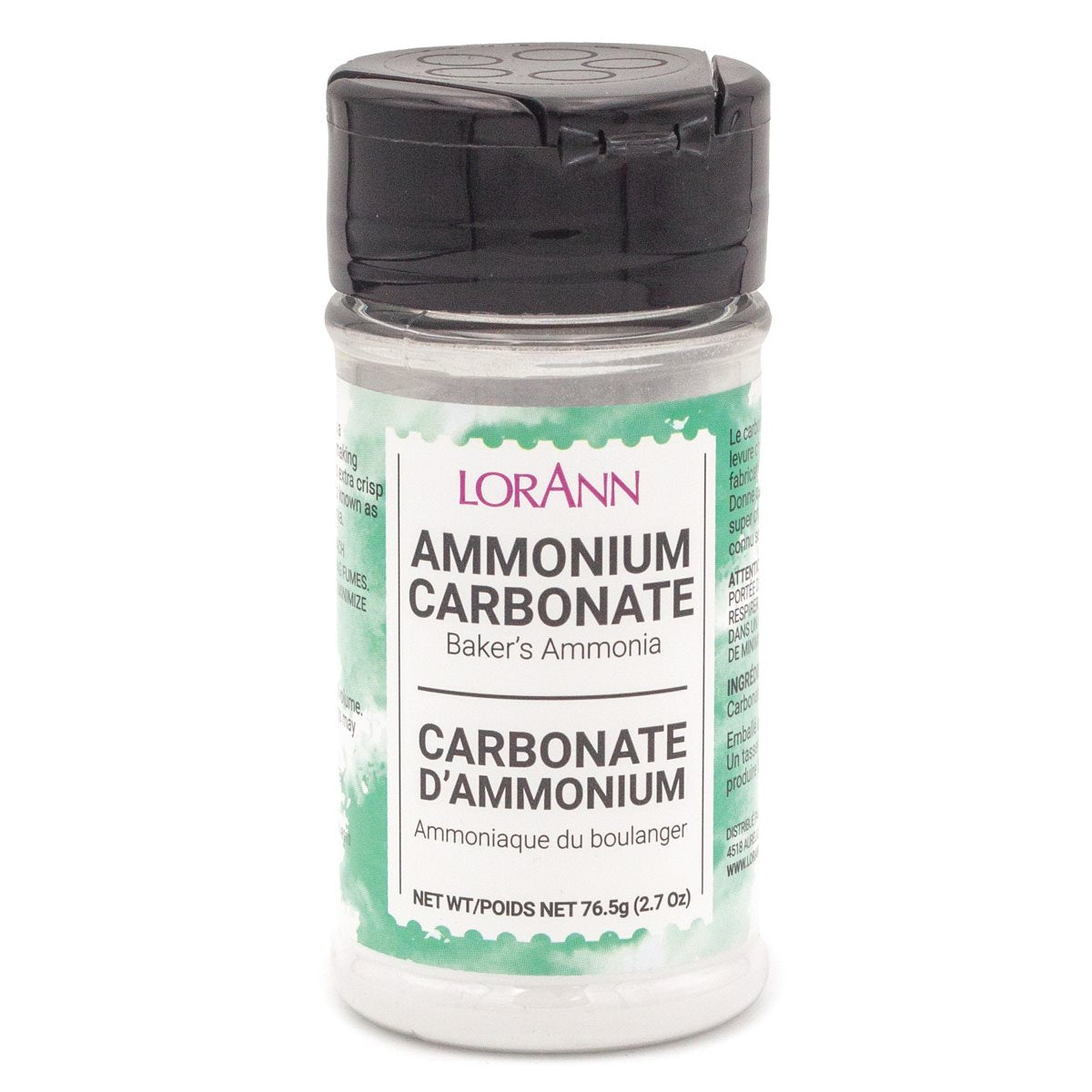 Baker's Ammonia (Ammonium Carbonate) 2.7 oz., jar