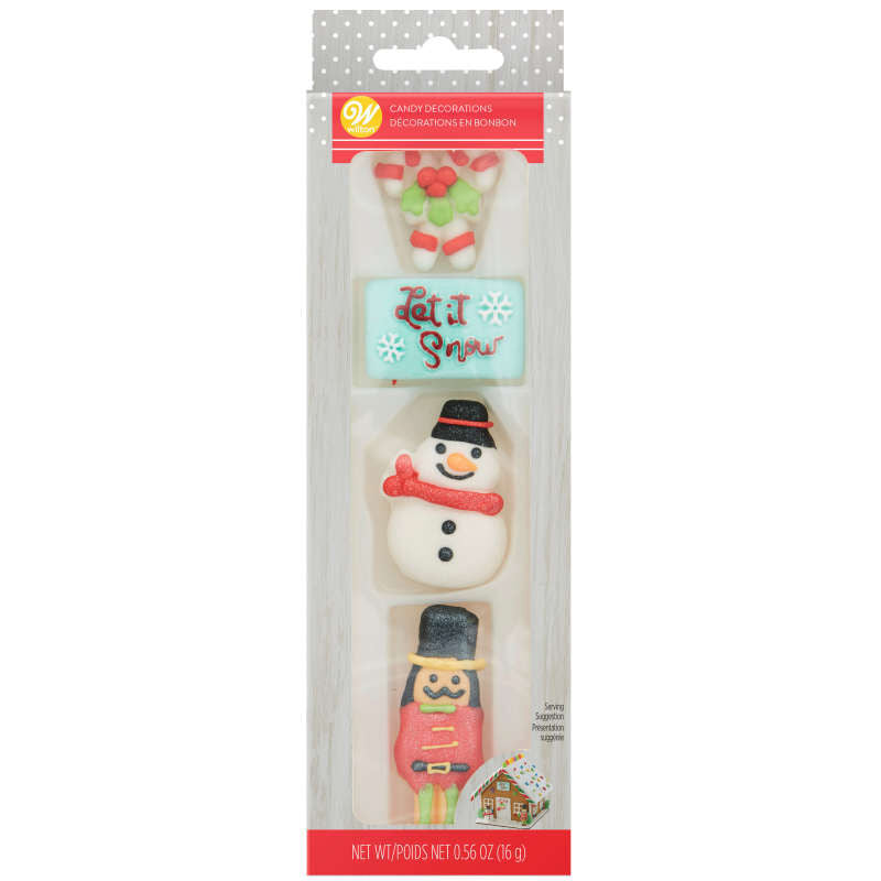 Gingerbread House Icing Decorations, 0.56 oz.
