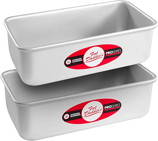 Bread Pan - loaf pan , Set of 2, Silver
