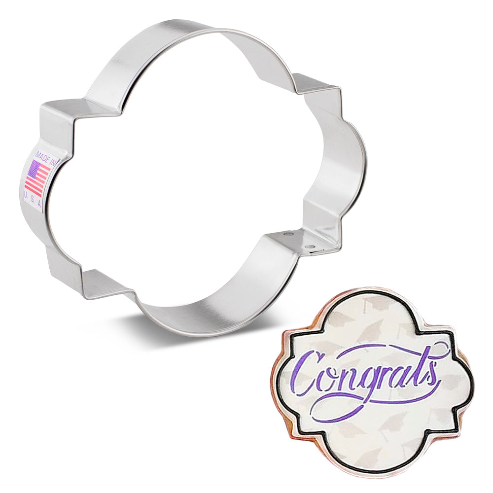 Photo Plaque Cookie Cutter 4"