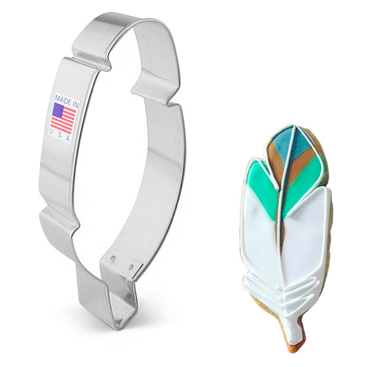 Feather Cookie Cutter 4 1/2"