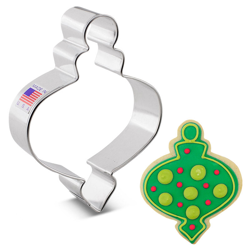 Christmas Finial Ornament Cookie Cutter 4 1/4"