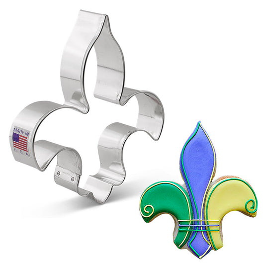 Fleur de Lis Cookie Cutter 4 3/4"