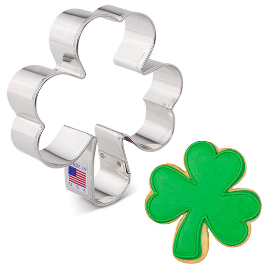 Shamrock Cookie Cutter 4" x 3 3/4"