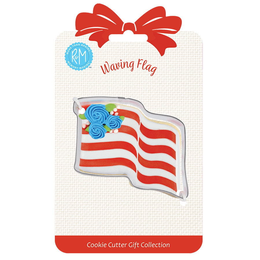 WAVING FLAG COOKIE CUTTER 3″ CARDED