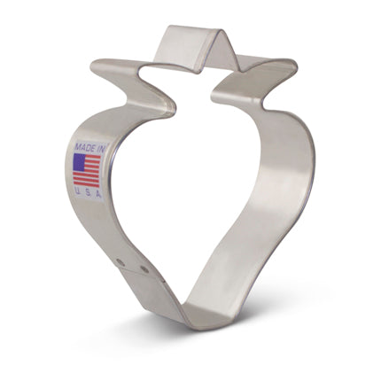 Strawberry Cookie Cutter 3 1/4"