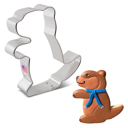 Groundhog Cookie Cutter 4"