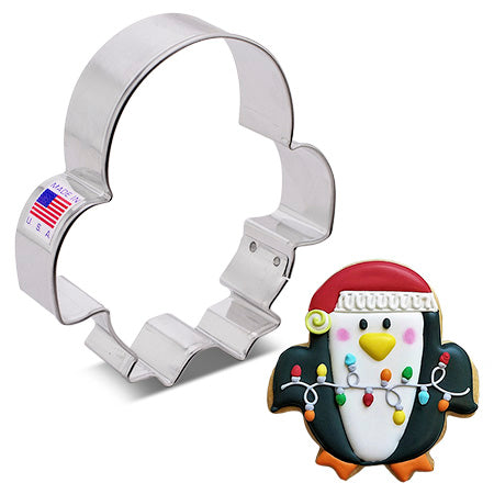 Cute Penguin Cookie Cutter 4" x 3 3/4"
