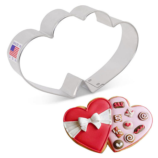 Flour Box Bakery's Double Heart Cookie Cutter 4 5/8"