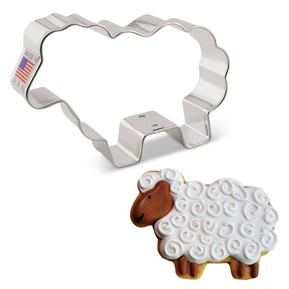 Sheep Cookie Cutter 3 3/4" x 2 1/2"