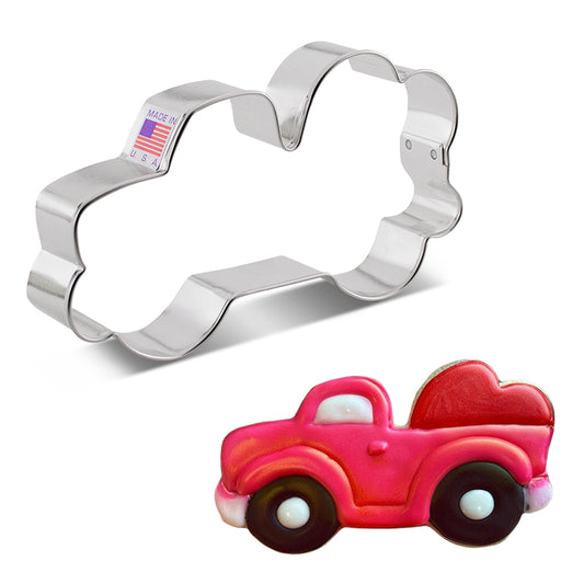 Vintage Truck with Heart Cookie Cutter 5" x 3"
