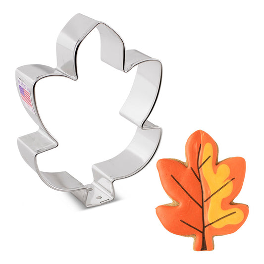 Hawthorn Leaf Cookie Cutter, 3.75" 3.75" x 3"
