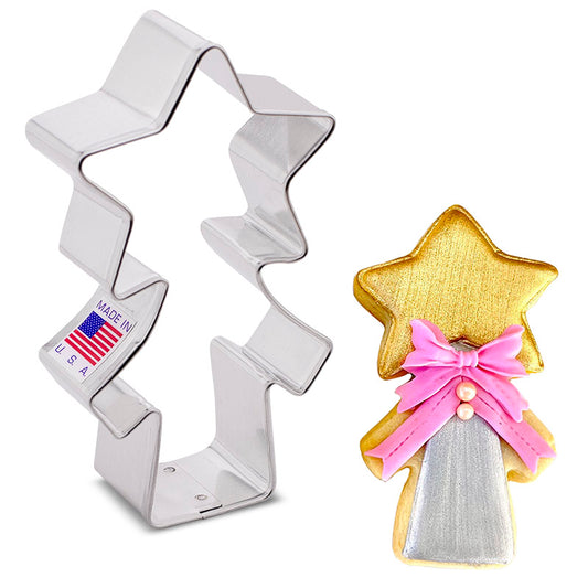 Magic Wand Cookie Cutter, 4" 3.9" x 2.1"