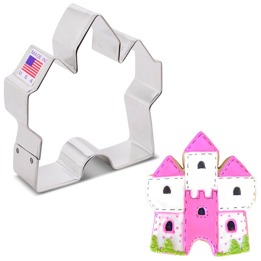 Castle Cookie Cutter, 3.5" 3.4" x 3.25"